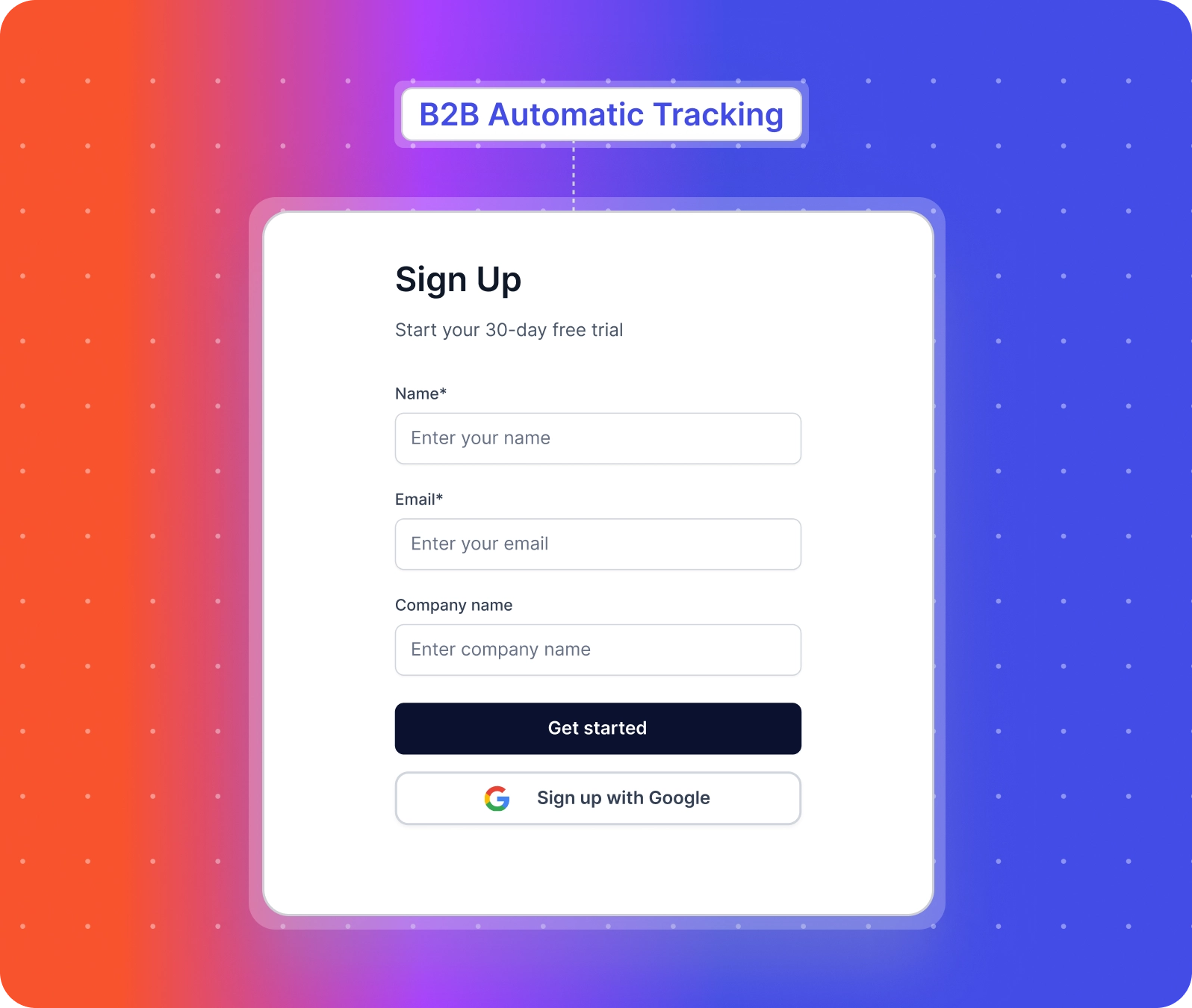 b2b website conversion tracking