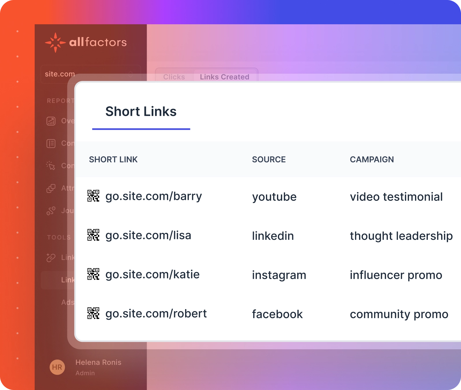 influencer marketing link tracking